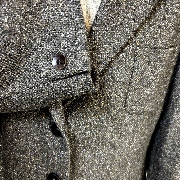 Zanella Kara Size 14 Women's Blazer Gray‎ Wool Blend Coat Jacket Made in Italy - Picture 5 of 11